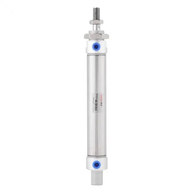 1 Pcs Stainless Steel 25mm Bore100mm Stroke Single Rod Mini Pneumatic Air Cylinder