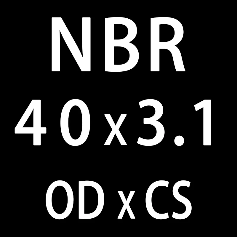 20 шт./лот резиновым кольцом NBR пломбирование уплотнительное кольцо CS3.1mm OD31/32/33/34/35/36/37/38/39/40 мм уплотнительное кольцо нитрил прокладка кольца шайба - Цвет: OD40mm