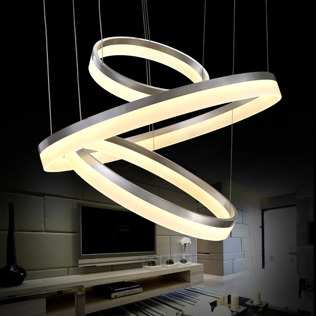 40 60 80 CM 3 Ringe Moderne Led deckenleuchte Für Wohnzimmer ... 40 60 80 CM 3 Ringe Moderne Led deckenleuchte Für Wohnzimmer ...
