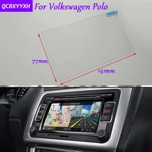 Автомобильный Стайлинг gps навигационный экран Стеклянная Защитная пленка-стикер для Volkswagen Polo авто аксессуары управление ЖК-экраном