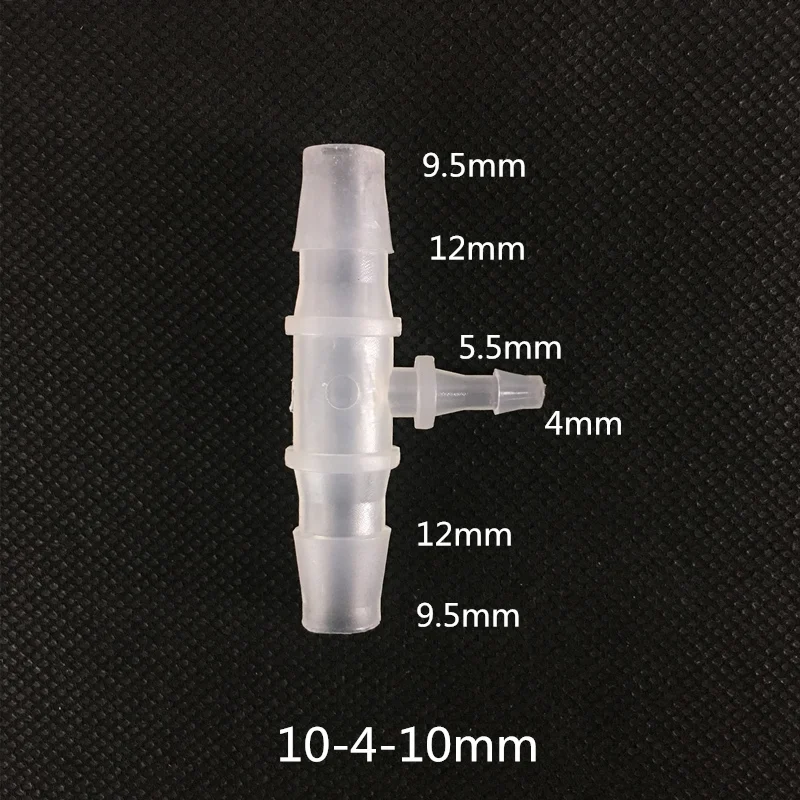 10-4-10мм пластиковый Переходный тройник соединительный шланг