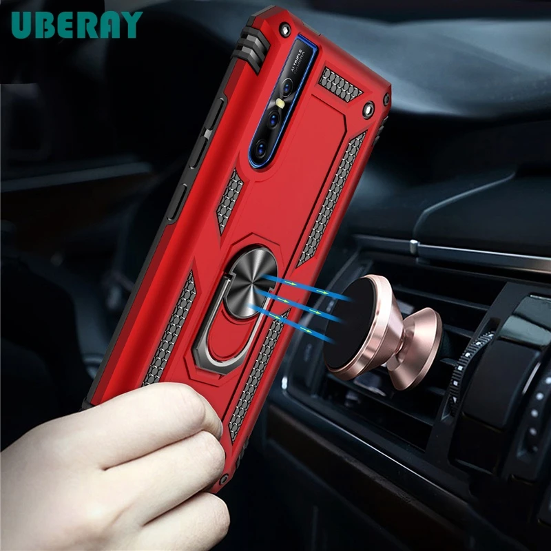 

For VIVO V15 Pro Y17 Nex S Case Sergeant Armor Ring Holder Shockproof Back Cover For VIVO V15 Nex Standard Case Fundas