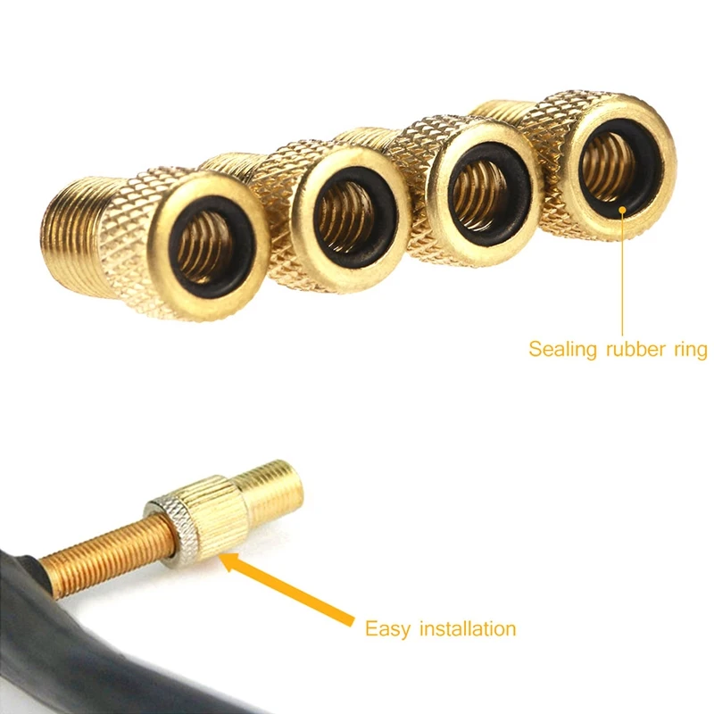 10 шт./партия, насос для велосипеда, медные адаптеры для шин, велосипедный насос, воздушный насос для шин, клапан для клапанных разъемов