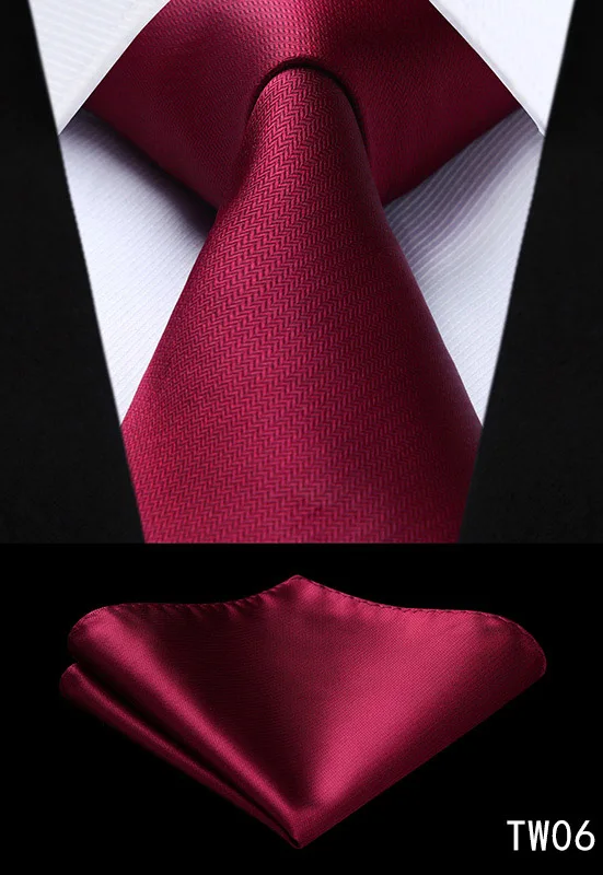 Hisdern Шелковый Свадебный галстук-бабочка нагрудный платок для дружки твердый Пейсли Набор платков и галстуков в шахматную клетку 8,5 см подарок TW - Цвет: TW06