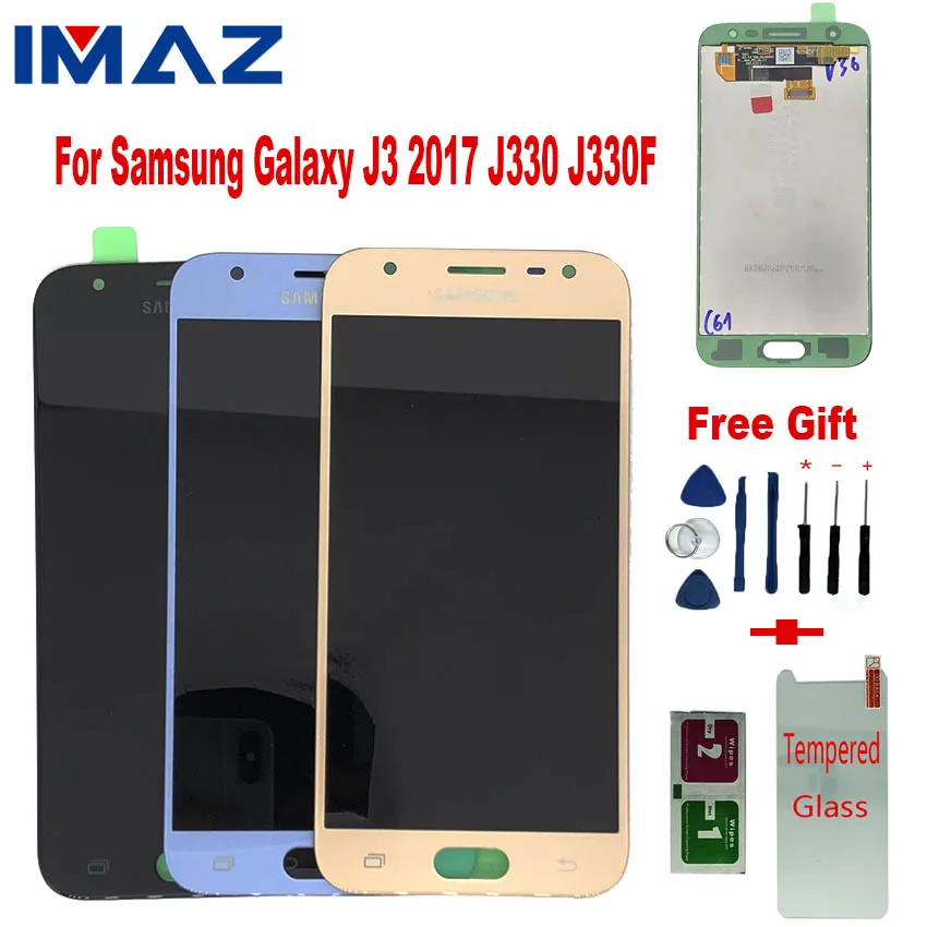 Оригинальный ЖК экран IMAZ 5 дюймов для Samsung Galaxy J3 2017 J330 сменный J330F PRO сенсорный