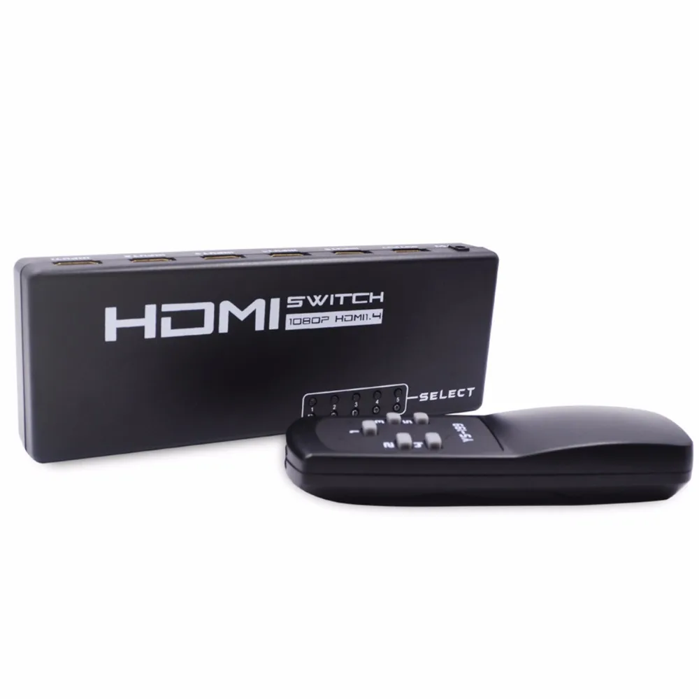 SOONHUA 5 Порты Full HD 1080p HDMI переключатель с удаленным Управление Поддержка 36bit глубокий 4 цвета K Переходник HDMI разветвитель для xbox PS3