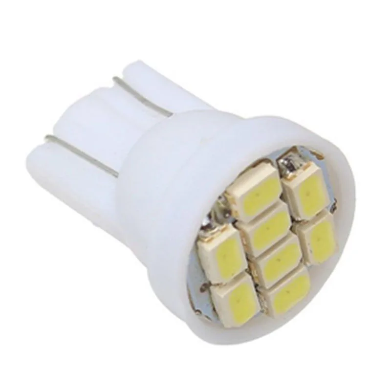 Продвижение белый светодиод T10 8SMD Автомобильные светодиодные 194 168 192 W5W 1206 smd супер