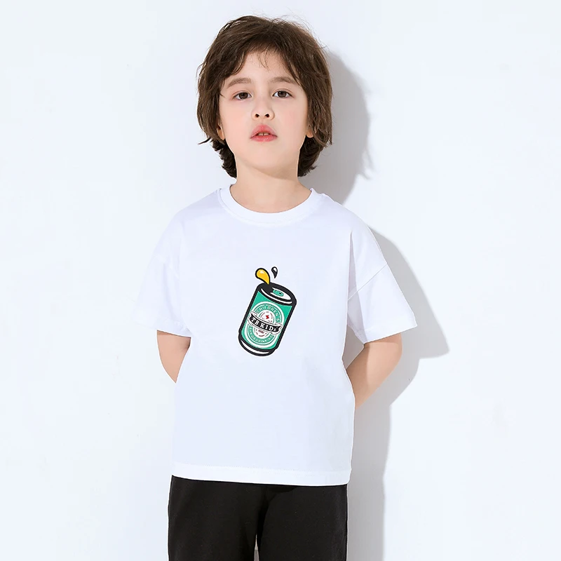 Pioneer Kids/свободные футболки с открытыми плечами хлопковая рубашка для мальчиков