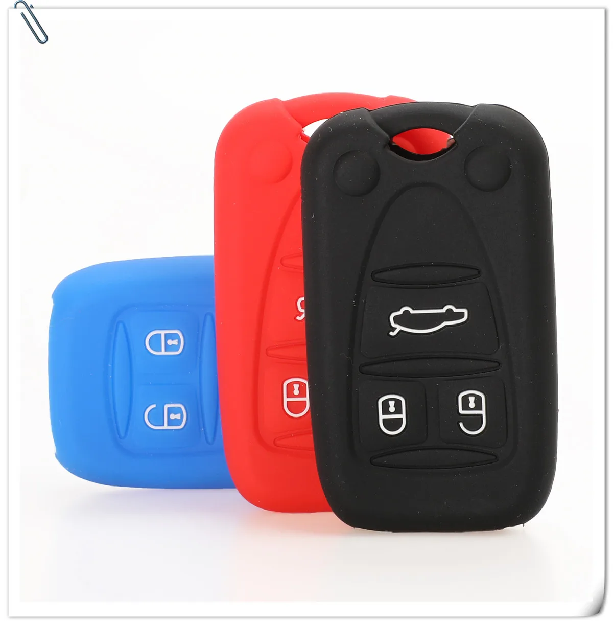 Keyforkess custodia portachiavi in Silicone a 3 pulsanti per ALFA Romeo 159 Giulietta Brera 156 A159 Q4 GT 946 Spider portachiavi - HTB1Y1s5cwmH3KVjSZKzq6z2OXXaZ