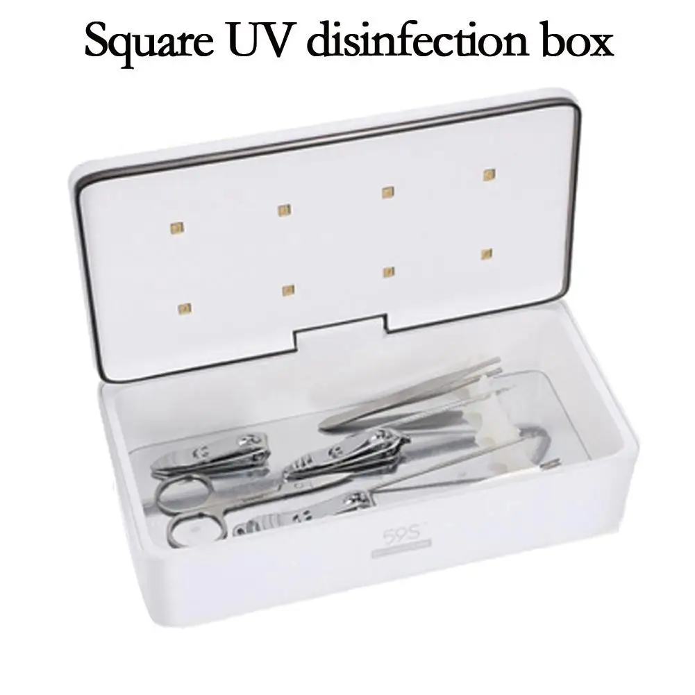 

Smart LED UV Sterilizer Box Personal Care Tools UV Disinfection Box Cleaning Device For Nail Accessoires Comestics Makeup Brush