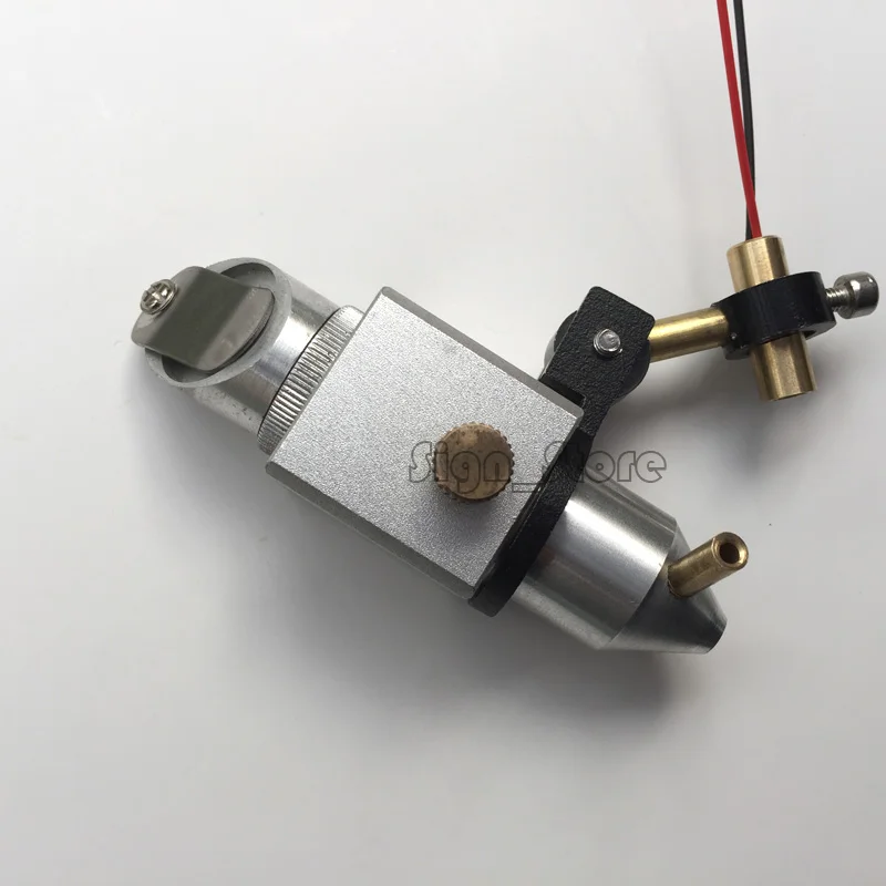 

CO2 Laser Rubber Stamp Engraving Machine K40 Laser Head Integrative Mount Mirror Lens Focus +5V Diode Module Red Dot Positioning