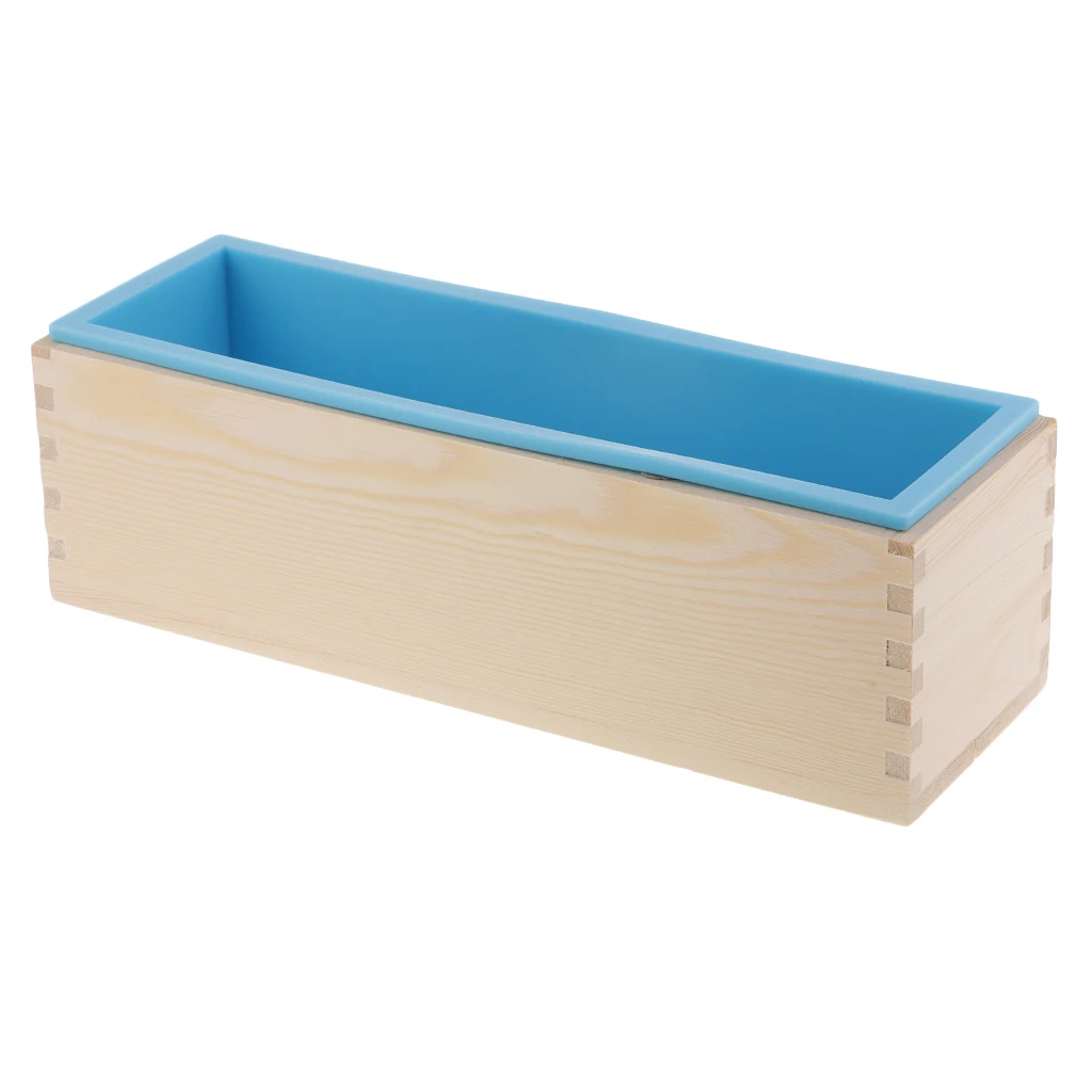 3pcs Rectangular Cavity Silicone Soap Mold Loaf - 3 Colors (Pink, Blue, Purple)