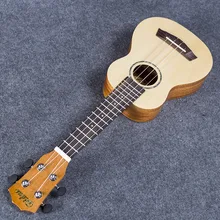 Soprano Ukulele de 21 Pulgadas Hawaiian Guitar 4 Cuerdas de Ukelele Guitarra Sapele Picea Asperata Uke Artesanía De Madera Instrumentos Musicales