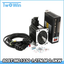 80ST-M01330 1.27N.M 0.4KW Серводвигатель 80ST серводвигатель переменного тока 220V и соответствует сервопривод M01330 Серводвигатель высокое качество