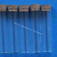 Pyrex плоская Нижняя пробирка 22x90 мм с термостабильностью, с вилкой