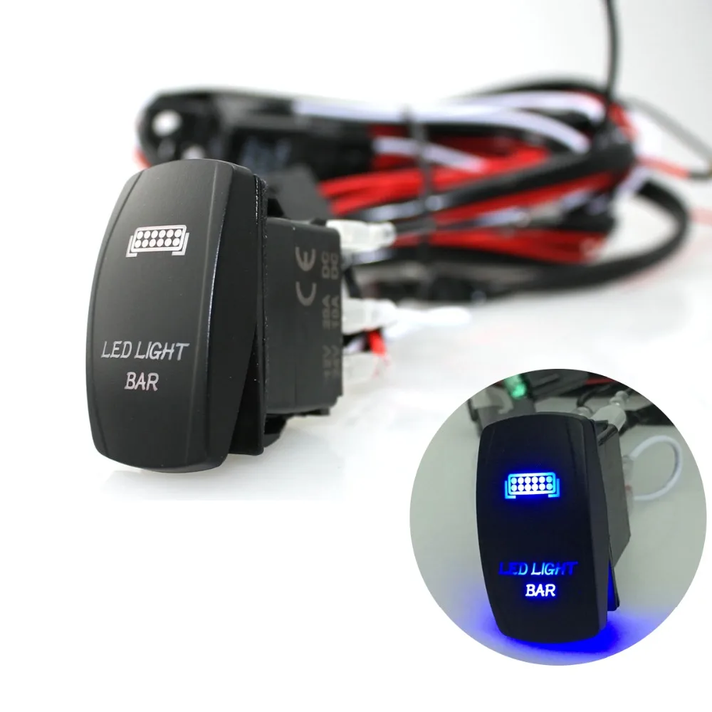 40A Relay Fuse Wiring Harness Loom Kits LED Light Bar On Off Laser