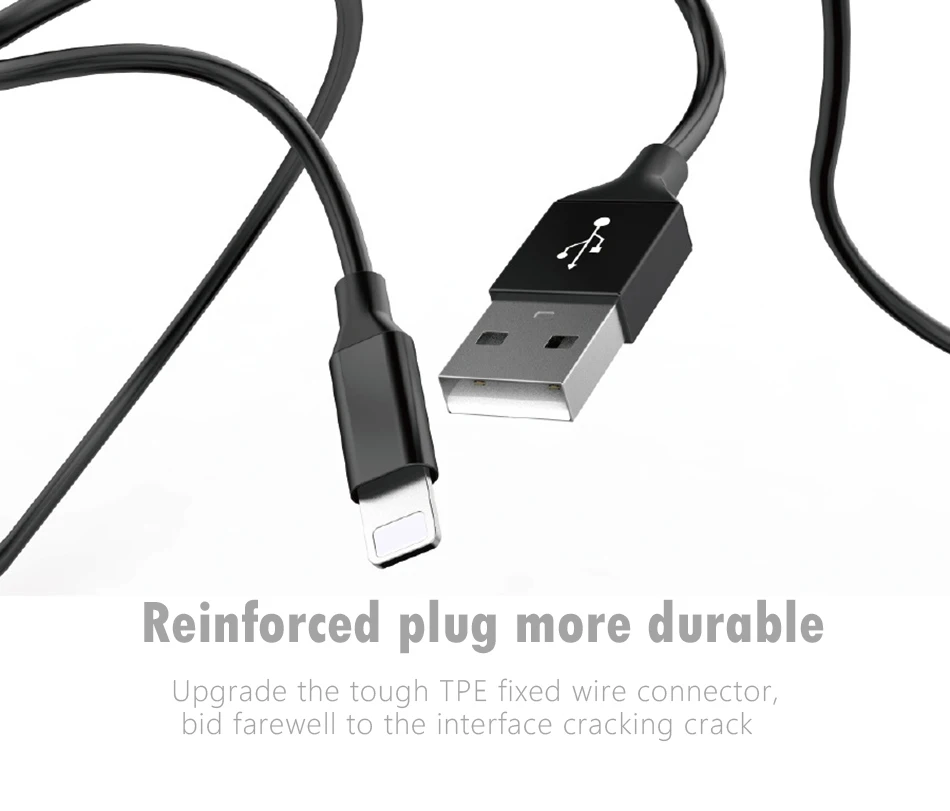 NOHON USB Cable Charging Cable For iPhone X XS MAX XR 8 7 5s 6 6S Plus For ipad Mini 1 2 3 4 TPE Data Sync Lighting Charger Line (6)