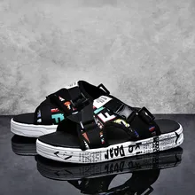 VSIOVRY/Новинка года; летняя повседневная обувь; Мужские дышащие тапочки из сетчатого материала; Модная легкая пляжная обувь; Мужская мягкая обувь; Pantufa