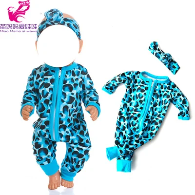 17inch reborn baby Doll clothes pajama set baby doll jumpsuit for 18