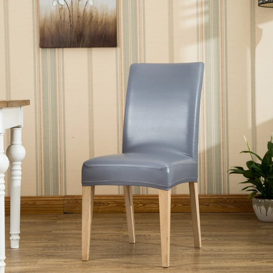 Romanzo домашнего использования гостиничные стулья толстые водонепроницаемые стрейч ПУ/ПВХ обеденный стул чехлы цельные универсальные чехлы для стульев в ресторан