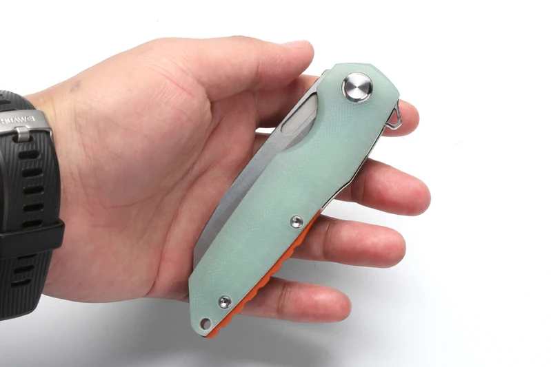 Два SUN G10 Ручка TS48 D2 лезвие Flipper ball brearing складной нож походные охотничьи карманные