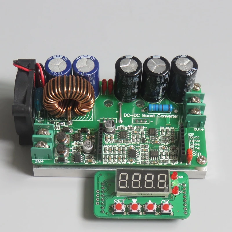 Постоянное напряжение постоянного тока цифровой Управление блок питания 60V 600W Регулируемый повышающий dc регулируемый мощность амперметра метр