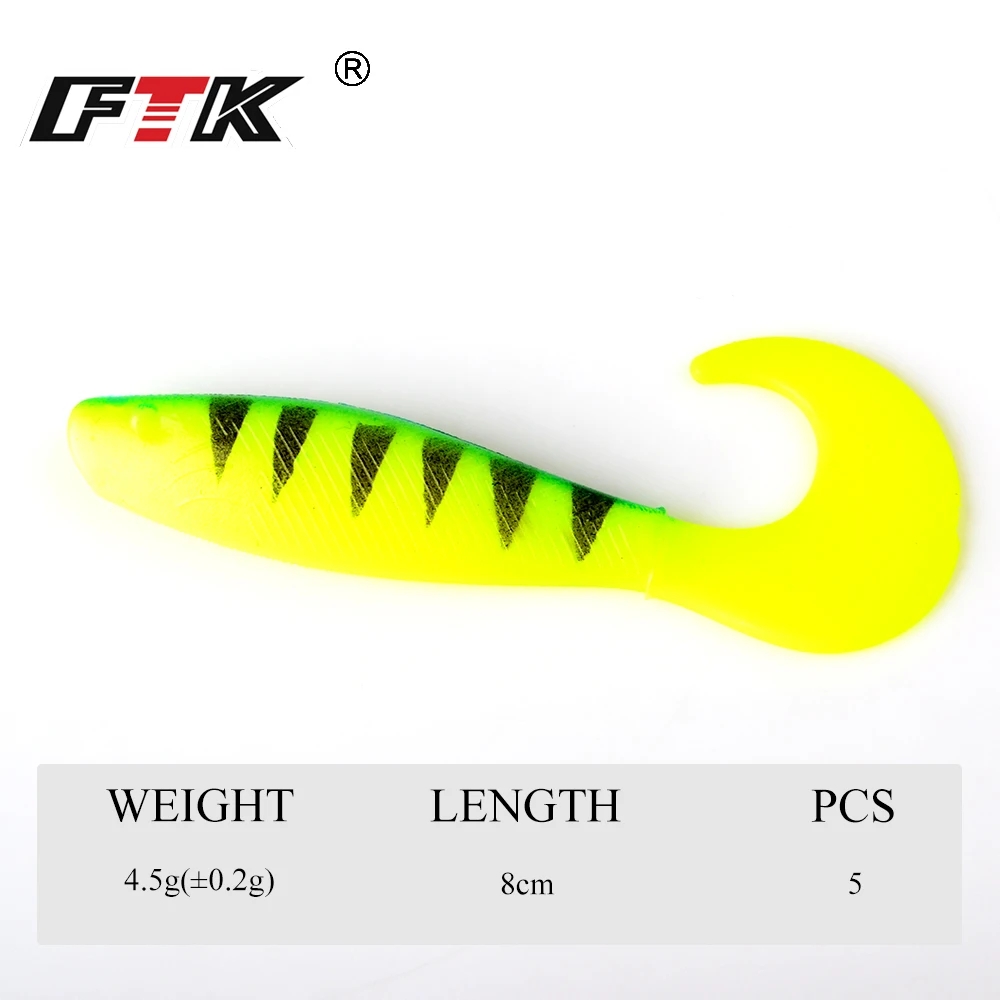 FTK Soft Lure Fishing Lures Swim Baits Jigging Lure Bass Easy