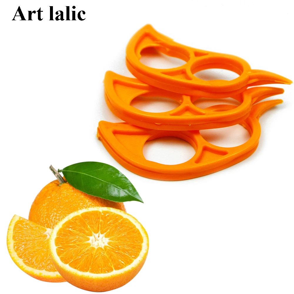 1Pcs Orange Peeler Mini Plastic Creative Lemon Fruit Stripper Easy Opener Citrus 