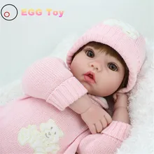 22 inch silicone baby dolls for sale 55cm Silicone Reborn Dolls Lifelike Baby Doll Play House Toy Girl Pink Princess Doll Reborn