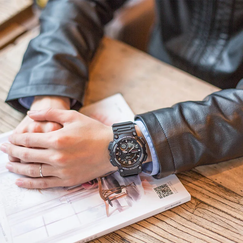 Casio Часы спортивные серии Смарт двойной дисплей многофункциональные электронные