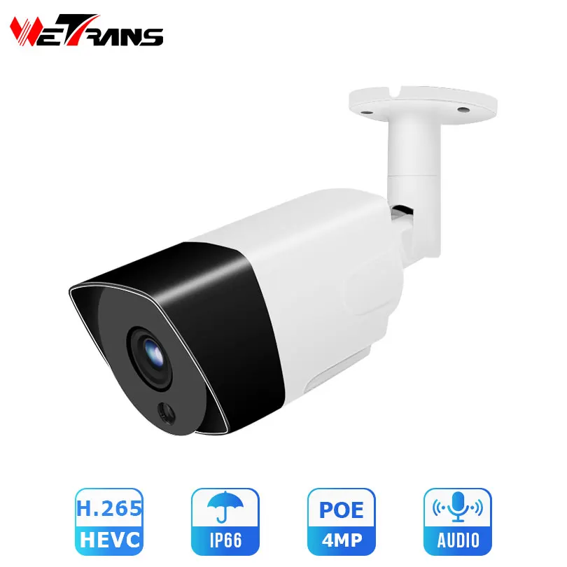 Wetrans IP камера для улицы HD 4MP безопасности Onvif H.265 POE CCTV домашнего наблюдения 1080P