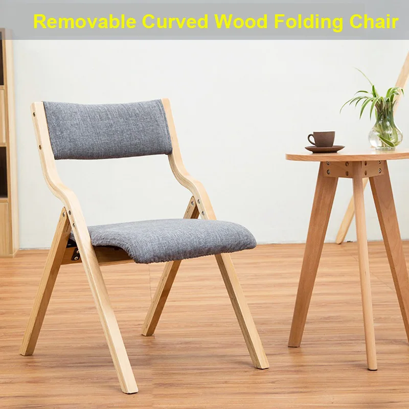 Us 79 26 13 Off Yn52 Folding Chair Removable Seat Cover Washable Living Room Furniture E Saving Durable Curved Wood Frame In Us 79 26 13 Off Yn52 Folding Chair Removable Seat Cover Washable Living Room Furniture E Saving Durable Curved Wood Frame In