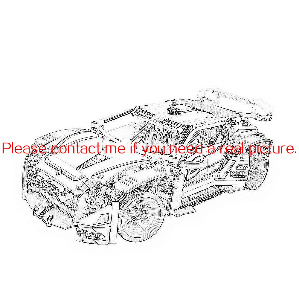 

20077 1029pcs 2in1 Technic The Rally Racing Car Lele Building Block Compatible 42077 Bricks Toy