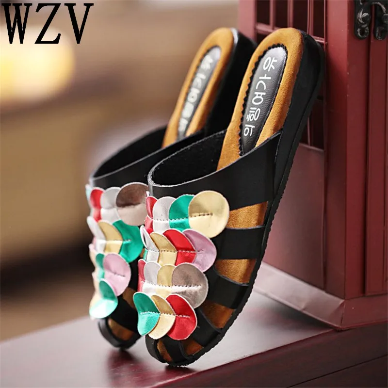 

2018 Summer Shoes Woman sequins Designer Platform Sandals Women Flops Black/White Beach women Slippers A369