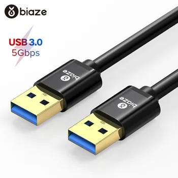 

Biaze USB 3.0 Cable USB to USB Cable Type A Male to Male USB Extension Cable Super Speed HDD for Radiator Hard Disk Webcom PC