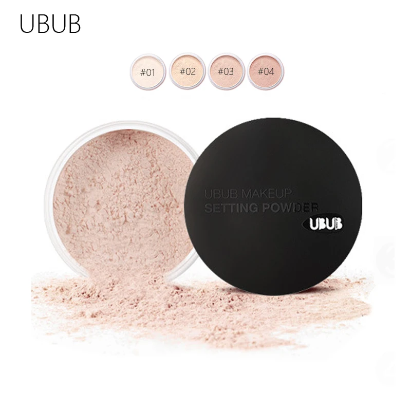 

UBUB Loose Powder Cosmetics Makeup Brighten Pressed Powder Palette Concealer Contouring Tool 4 Color Face Setting Powder Make Up