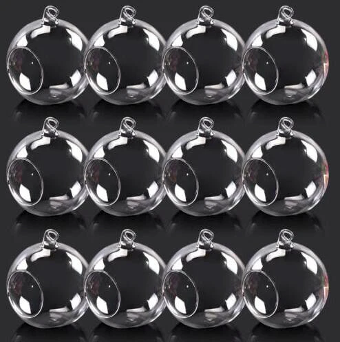 

8CM Transparent Hanging Micro Landscape Ecological Glass flower Bottle jars wishing round Glass vase ball Terrarium glass bubble
