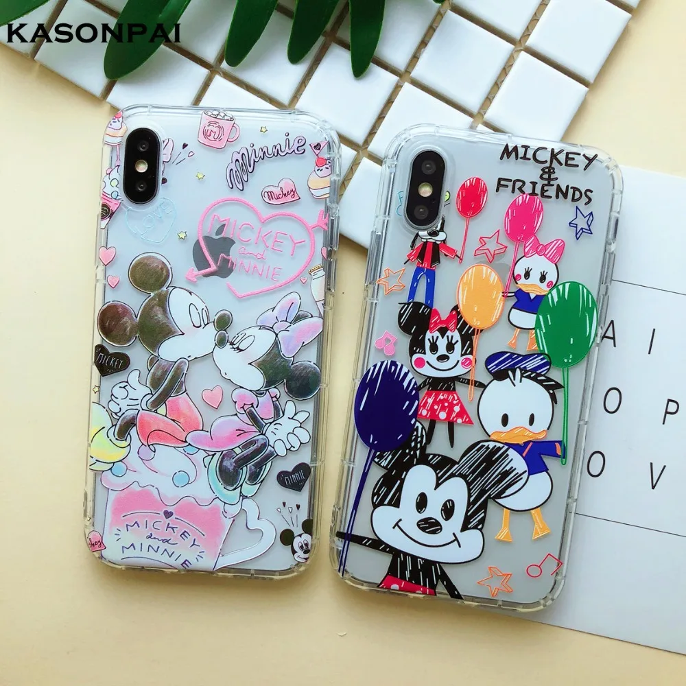 

Doodle Graffiti Cute Minnie Mickey Mouse Pooh Cartoon Toy Story Clear Soft TPU Cover Case For iPhone XS Max XR X 6 6S 7 8 Plus
