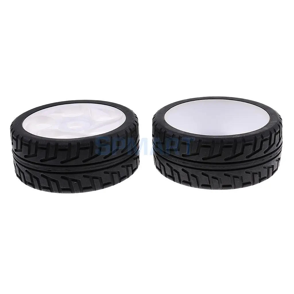 1/8 Flat Running RC Car Model 17MM Wheel Rim Hex Tires for Rock Crawler PartS