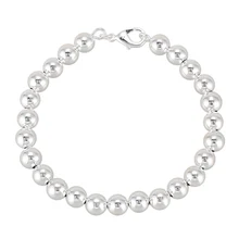 Ювелирный браслет Серебряный женский браслет из бисера