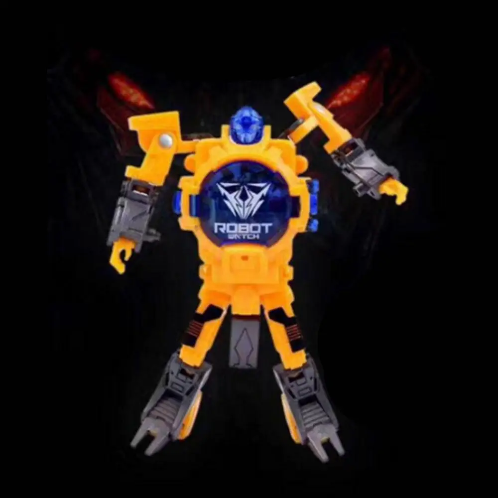 

Electronic Wrist Watch Transformation Robot LED Wrist Watch Toy Gifts Kids Fun