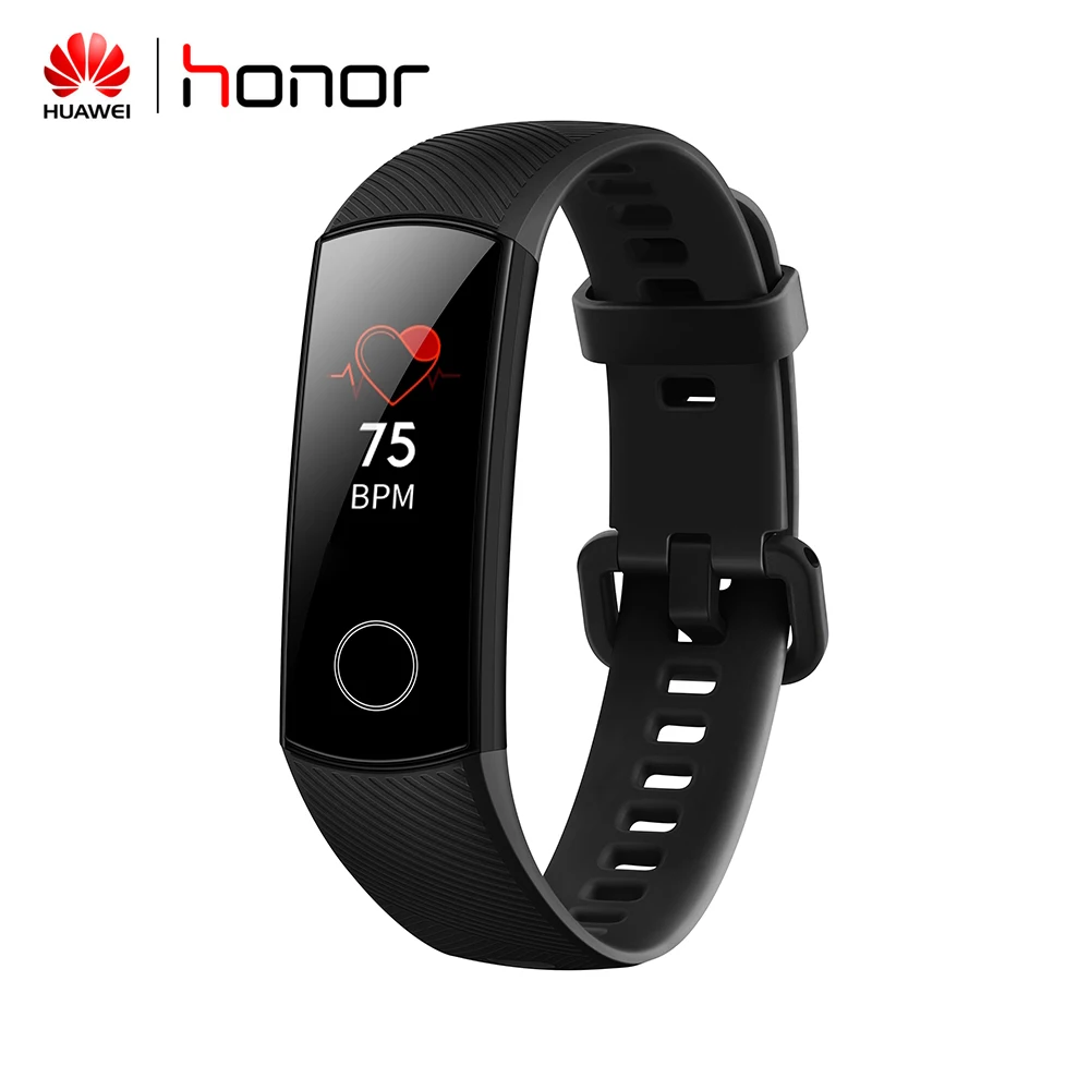 huawei Honor Band 4 стандартная версия Смарт-браслет 0,95 дюйма сенсорный экран фитнес-браслет трекер сердечного ритма сна оснастка