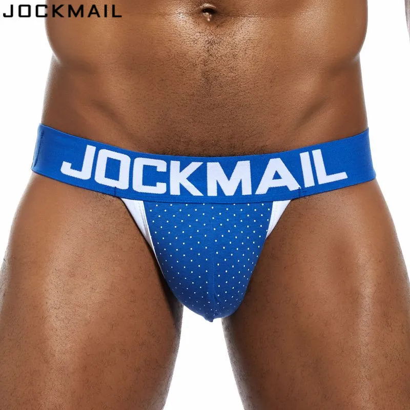 Мужские хлопковые стринги JOCKMAIL сексуальные с открытой спиной и ягодицами танга