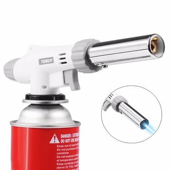 

Flame Gun Welding Gas Torch Lighter Heating Ignition Butane Portable Camping Welding Gas Torch for Outdoor BBQ