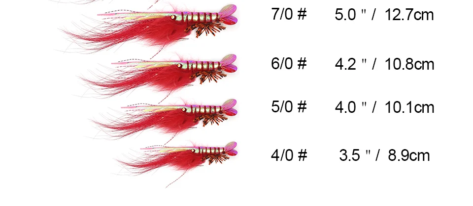 YAZHIDA морская рыболовная муха Тарпон мухи Ультра реалистичные креветки Большие Приманки Bonefish Redfish