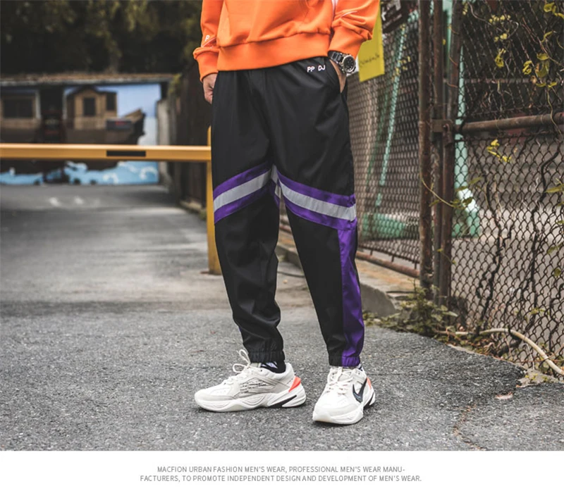 Loose Hip Hop Cargo Pants Men Camouflage Patchwork Harem Mens Trousers Streetwear  (51)
