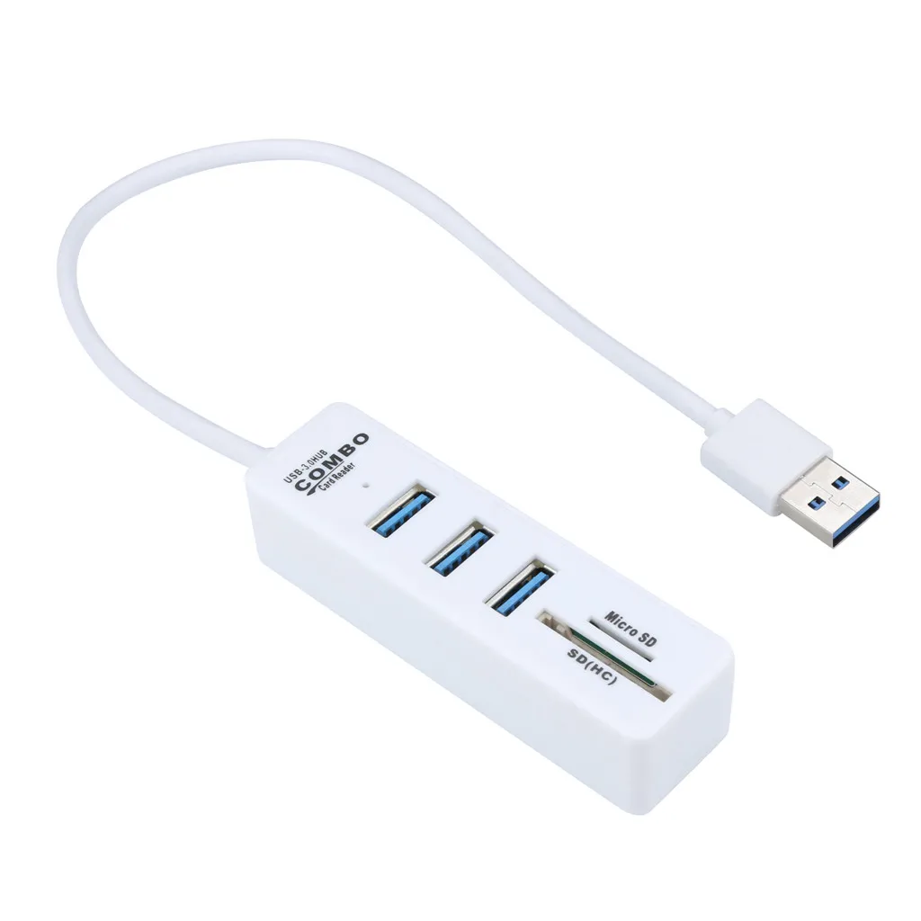 CARPRIE 2 в 1 комбо супер скорость USB 3 0 порта сплиттер концентратор + кардридер