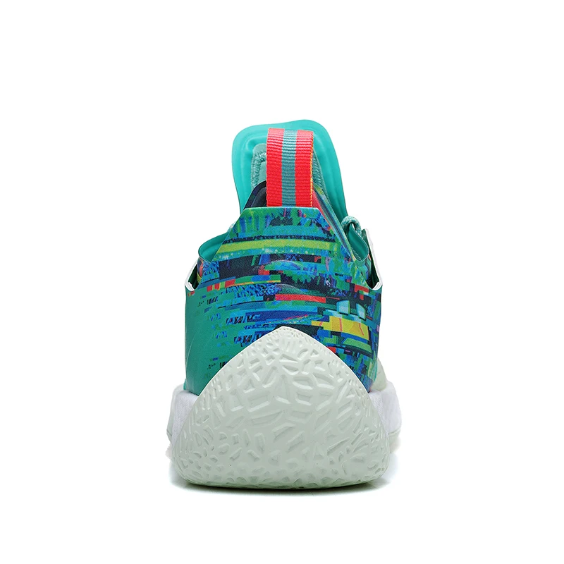 Баскетбольные кроссовки Mahadeng boost Harden Vol.2 B28106 спортивные зеленого и белого цвета