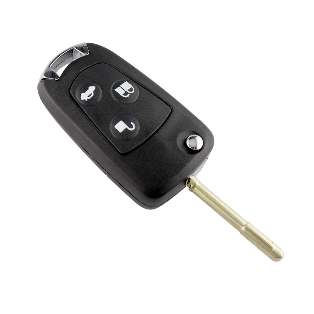 Keyforkess3 Bottoni A Distanza di Vibrazione Pieghevole Per Ford Focus Mondeo Modificato Fiesta C-MAX Fusion Transit KA Chiave A Distanza Borsette -