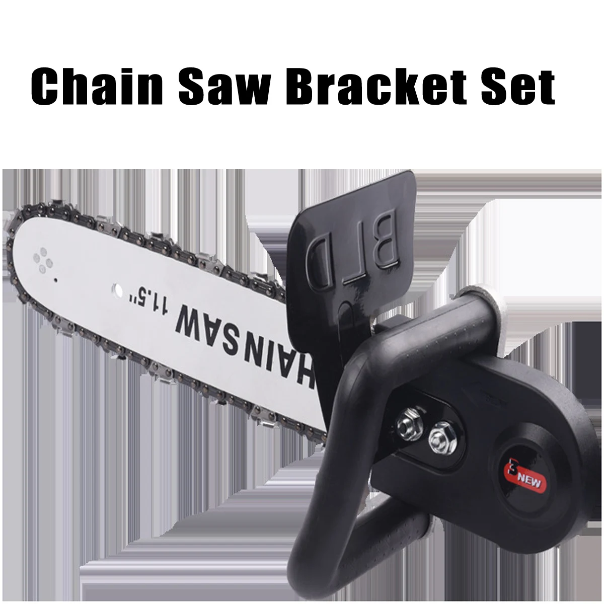 

New 11.5 Inch Chain Saw Bracket Set Change Angle Grinder into Chain Saw for 100 Angle Grinder Woodworking Tools